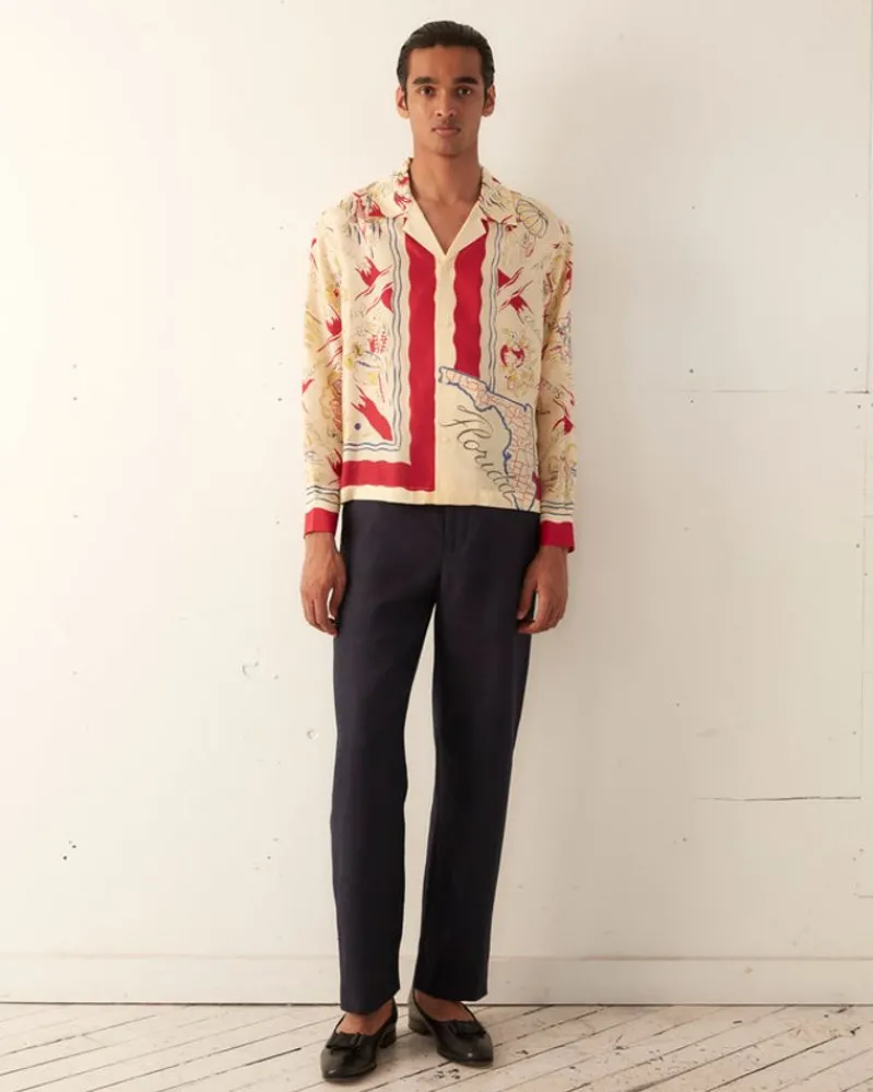 Shirts<BODE Florida Map Long Sleeve Shirt