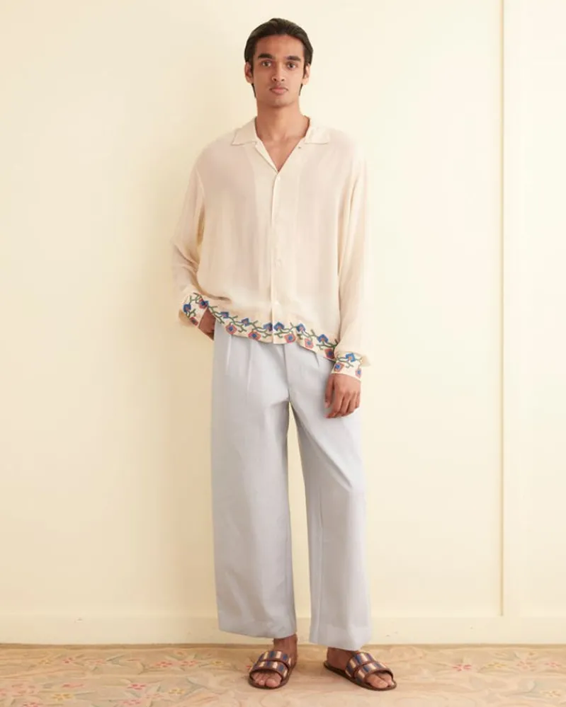 Shirts<BODE Flowering Liana Long Sleeve Shirt Cream/Multi