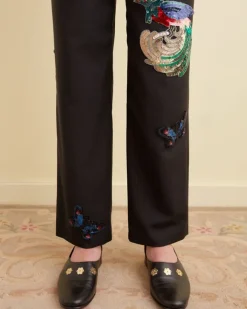 Suiting<BODE Flying Fauna Tuxedo Trousers Black