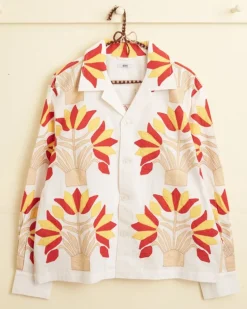 Shirts<BODE Foliage Applique Long Sleeve Shirt