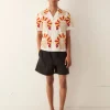 Shirts<BODE Foliage Applique Short Sleeve Shirt