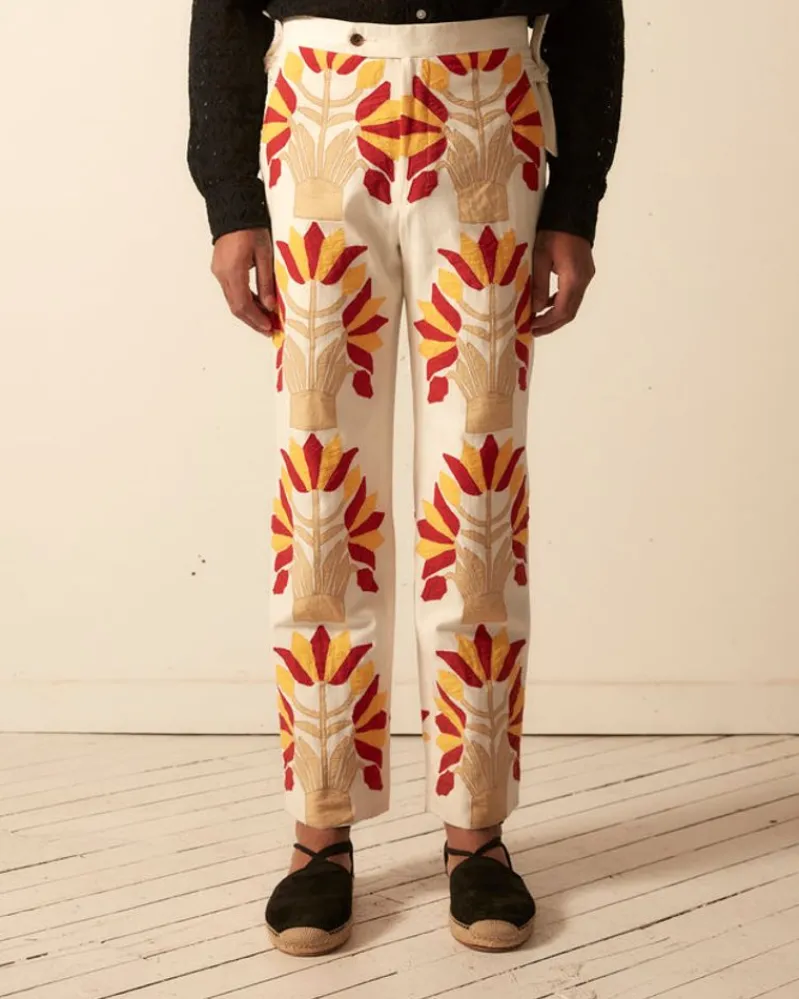 Trousers & Pants<BODE Foliage Applique Trousers