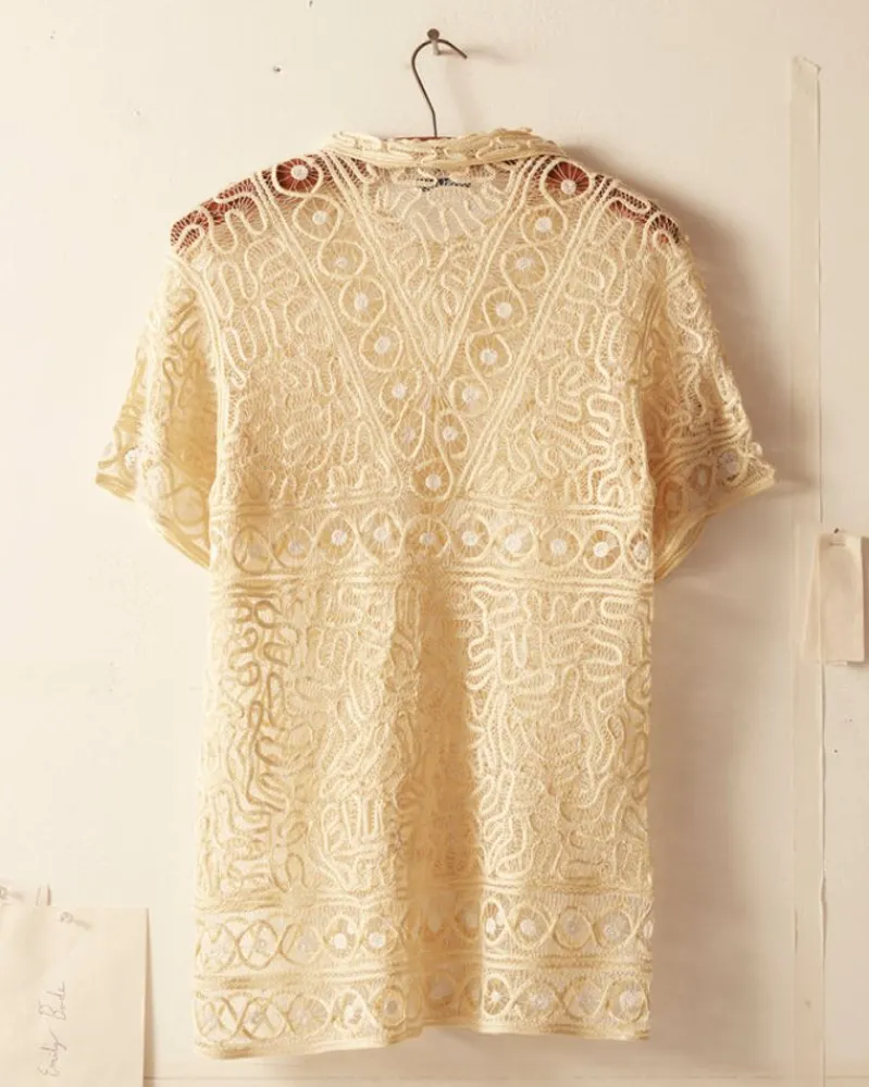 Shirts<BODE Formal Threadwork Short Sleeve Shirt