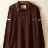 Knitwear<BODE Four Stripe Cycling Polo - Brown
