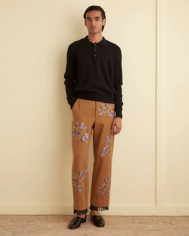 Trousers & Pants<BODE Fringed Autumn Royal Trousers Brown