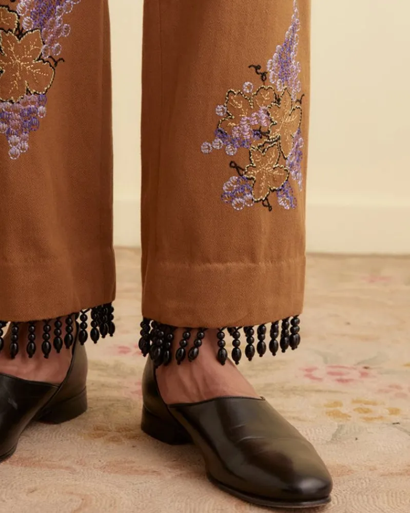 Trousers & Pants<BODE Fringed Autumn Royal Trousers Brown