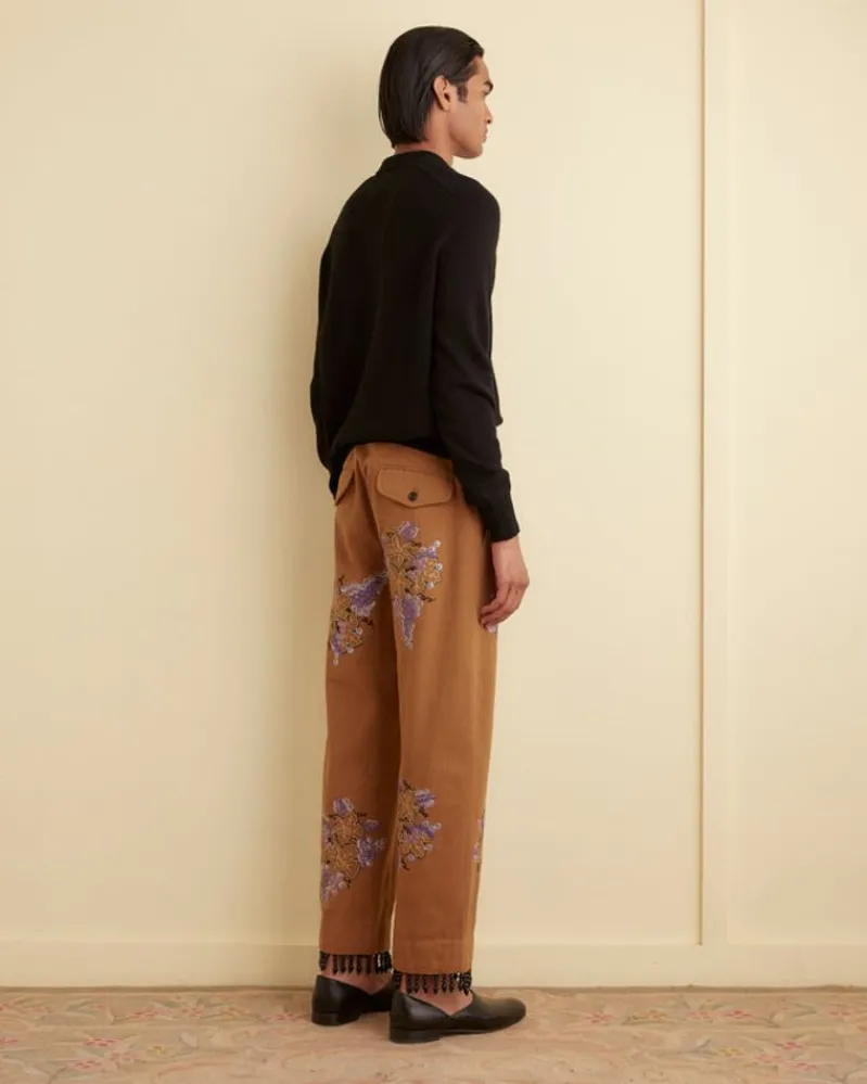 Trousers & Pants<BODE Fringed Autumn Royal Trousers Brown