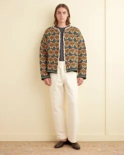 Knitwear<BODE Garden Cardigan - Green Multi