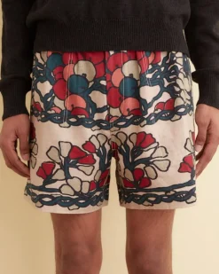 Shorts<BODE Garden Lattice Shorts Ecru/Multi