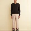 Trousers & Pants<BODE Garden Lattice Trousers Ecru/Multi
