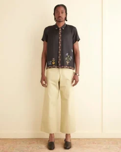 Shirts<BODE Garden Sampler Short Sleeve Shirt Black/Multi