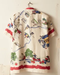Shirts<BODE Garden State Short Sleeve Shirt Red