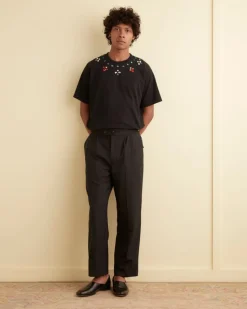 Cut & Sew<BODE Gem Necklace Tee Black