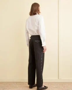 Trousers & Pants<BODE Gem Tuxedo Trousers Black