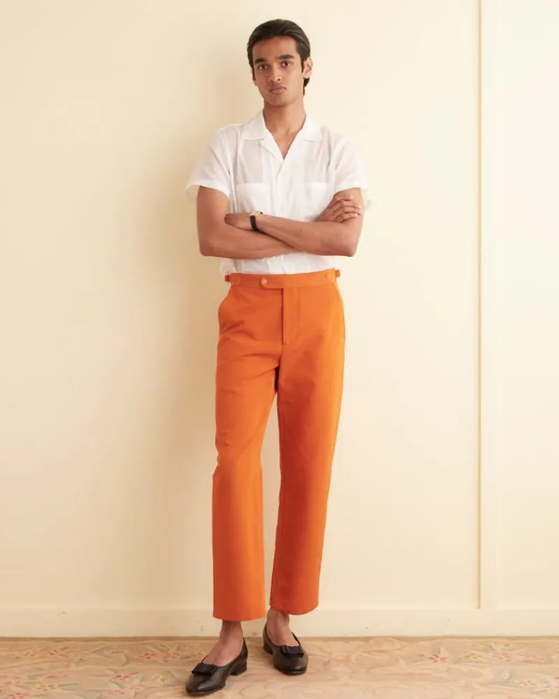 Suiting<BODE Ginger Faille Trousers Orange