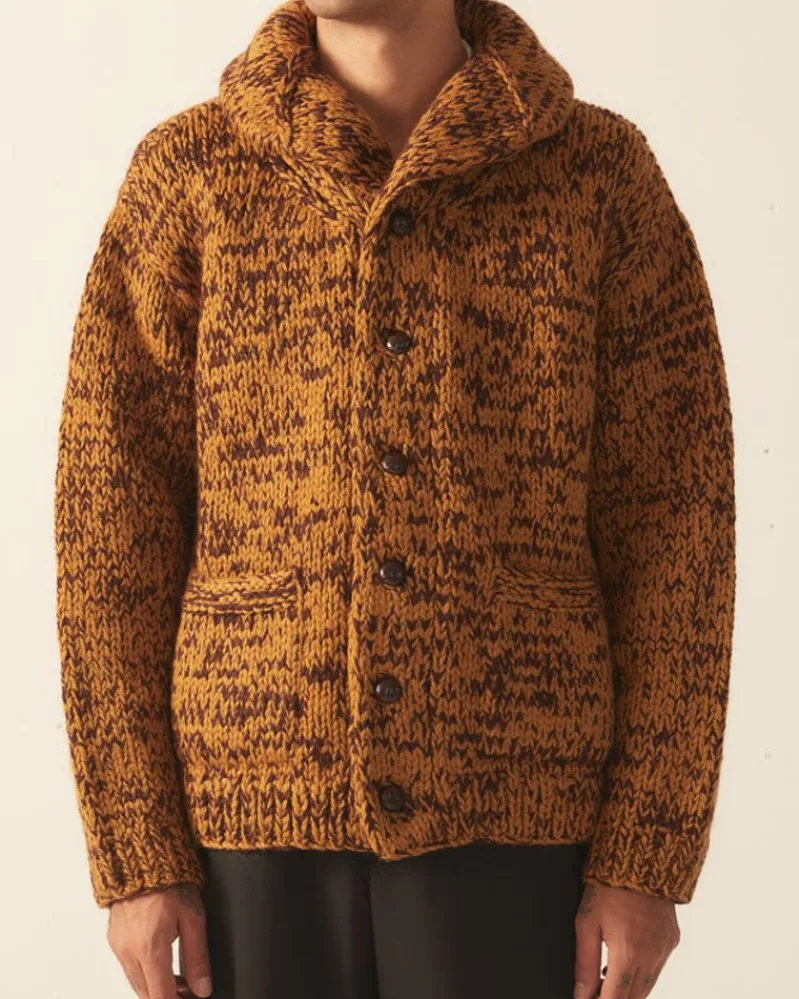 Knitwear<BODE Gluckow Cardigan - Brown Yellow