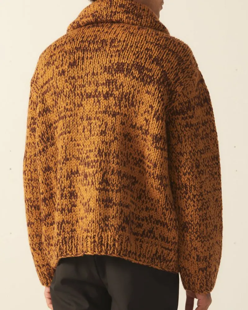 Knitwear<BODE Gluckow Cardigan - Brown Yellow