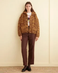 Knitwear<BODE Gluckow Cardigan - Brown/Yellow