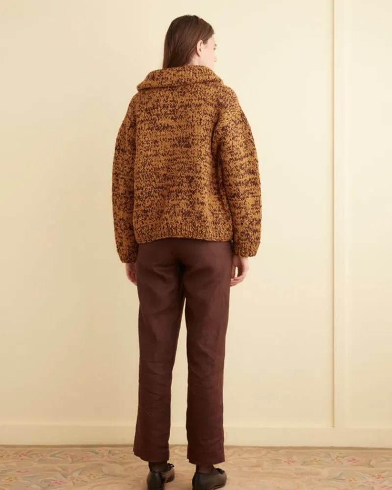 Knitwear<BODE Gluckow Cardigan - Brown/Yellow