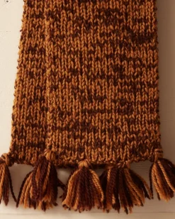 Accessories<BODE Gluckow Scarf - Brown Yellow