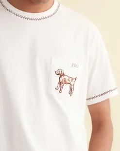 Cut & Sew<BODE Griffon Pocket Tee White