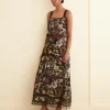 Dresses<BODE Heirloom Floral Gown Black/Multi