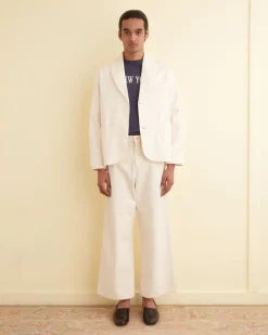 Outerwear<BODE Herringbone Smoking Jacket Ecru
