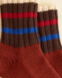 Accessories<BODE Herrington Stripe Socks Brown