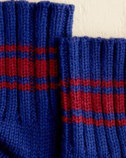 Accessories<BODE Herrington Stripe Socks Blue