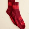 Accessories<BODE Herrington Stripe Socks - Burgundy