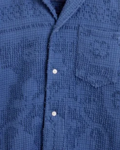 Shirts<BODE Highbush Berry Short Sleeve Shirt Blue