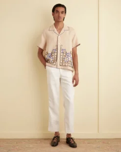 Shirts<BODE Himalayan Poppy Short Sleeve Shirt Tan