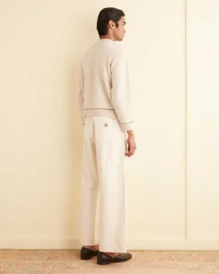 Knitwear<BODE Homestead Sampler Sweater Cream