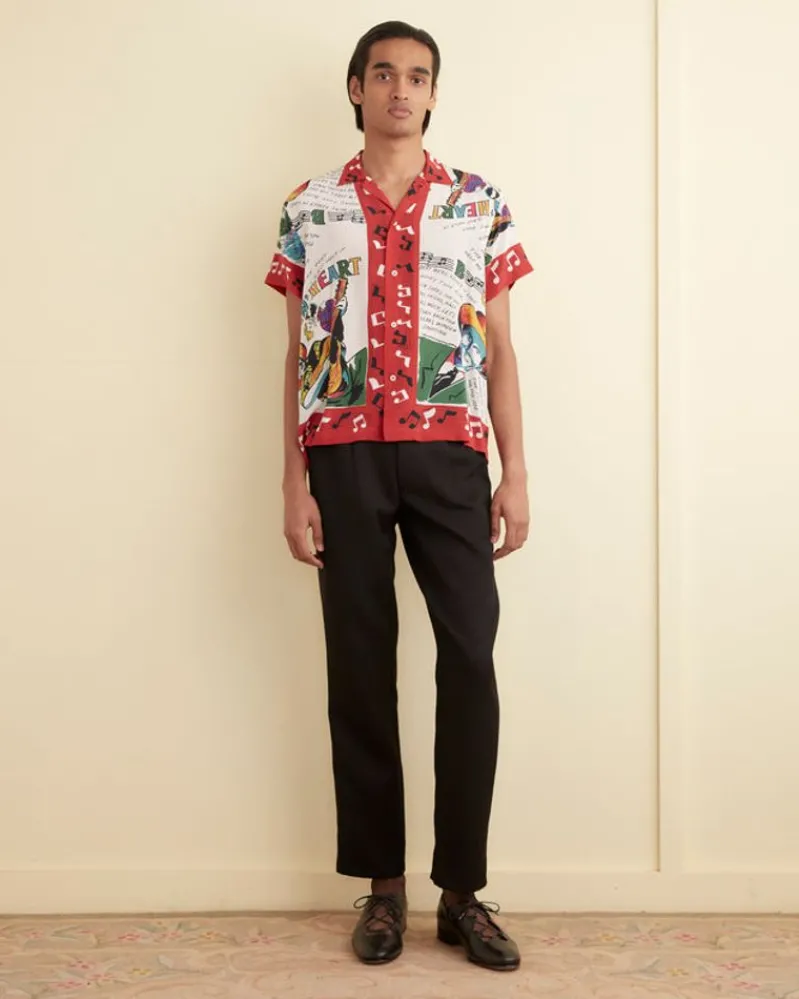 Shirts<BODE Honky-Tonk Short Sleeve Shirt Red