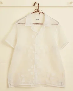 Shirts<BODE Ivy Applique Short Sleeve Shirt White