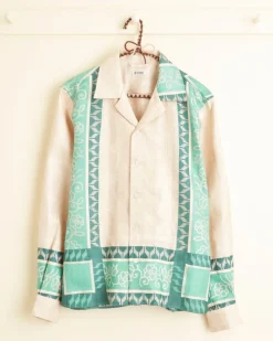 Shirts<BODE Jadeite Jacquard Long Sleeve Shirt - Xs Multi