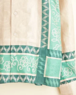 Shirts<BODE Jadeite Jacquard Long Sleeve Shirt - Xs Multi