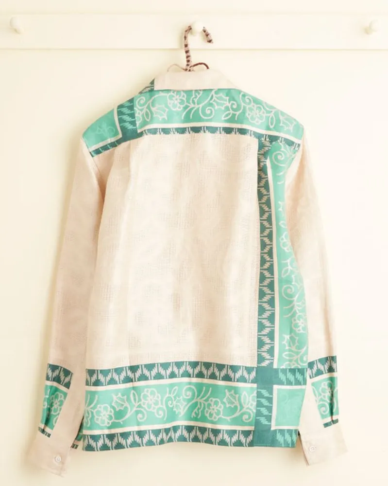 Shirts<BODE Jadeite Jacquard Long Sleeve Shirt - Xs Multi