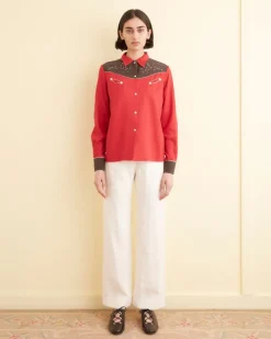 Tops<BODE Jumper Western Shirt Red