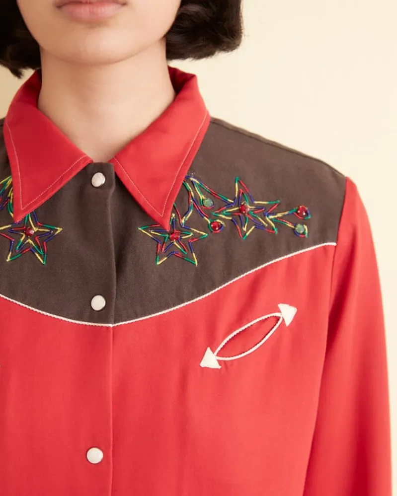 Tops<BODE Jumper Western Shirt Red