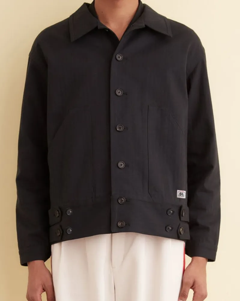 Outerwear<BODE Knolly Brook Side Tab Jacket Black