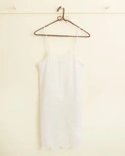 Dresses<BODE Lace Applique Scallop Slip White