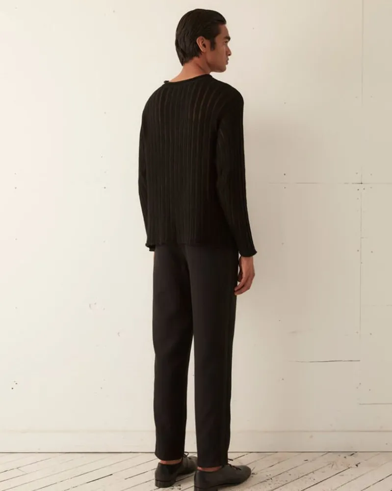 Knitwear<BODE Ladder Stitch Pullover Black