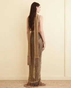 Dresses<BODE Lame Lace Dress Gold