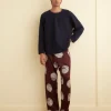 Trousers & Pants<BODE Lattice Sphere Pajama Pants Burgundy