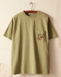 Cut & Sew<BODE Leafwing Pocket Tee - Mint