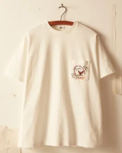 Cut & Sew<BODE Leafwing Pocket Tee - White