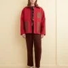 Outerwear<BODE Leather Tab Jacket - Flame
