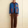 Outerwear<BODE Leather Tab Jacket - Tan/Blue