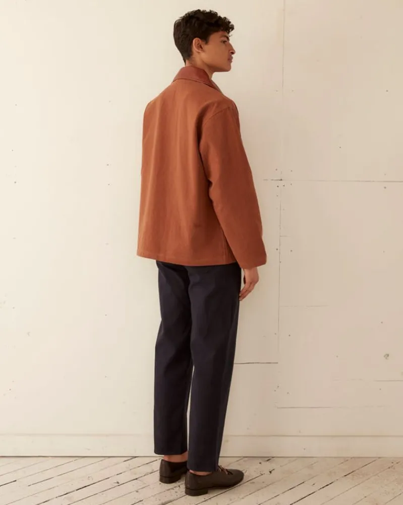 Outerwear<BODE Leather Tab Jacket - Tan/Brown